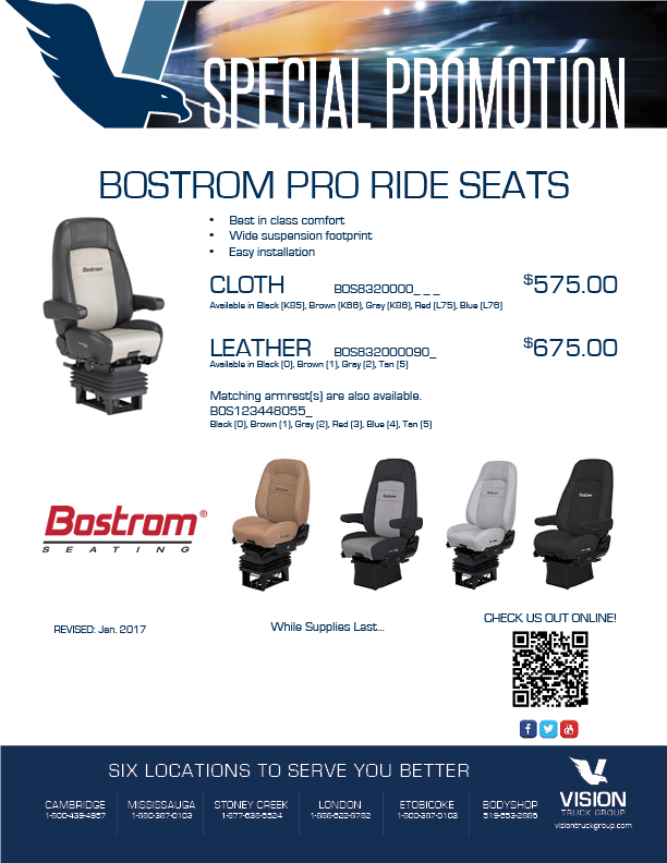 Bostrom Seat Promo Bostrom Seat Promo
