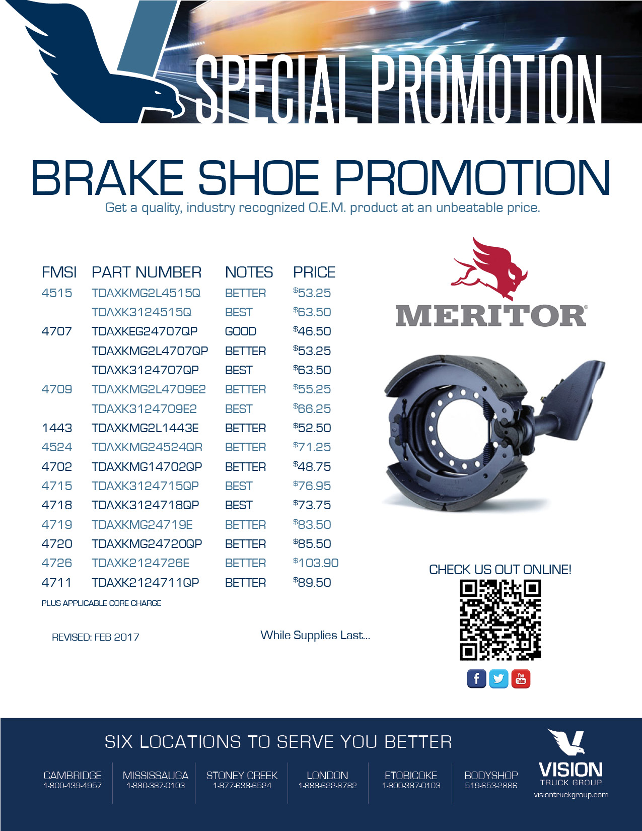 Brake show promotional flyer