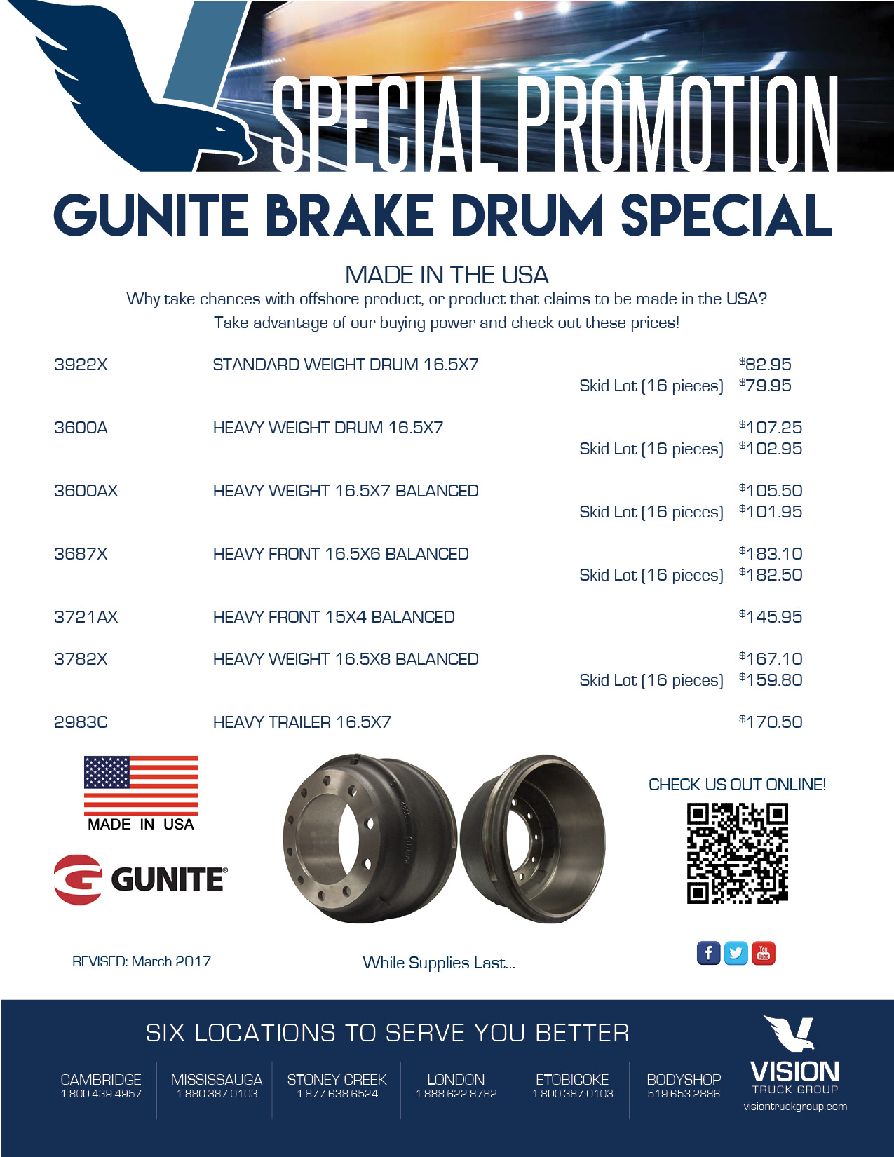 Gunite Brake Drum Flyer